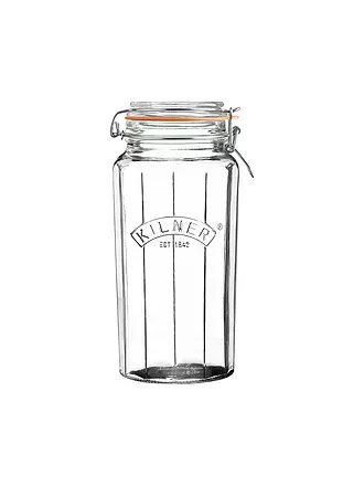 KILNER | Drahtbügelglas Kilner facettiert 1,8l | 